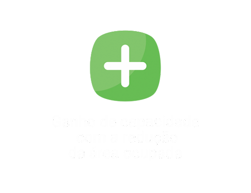 Ganho de capacidade com redução da área ocupada