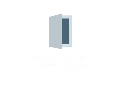 Portas Giratórias e ou de correr, tipo sobreposta